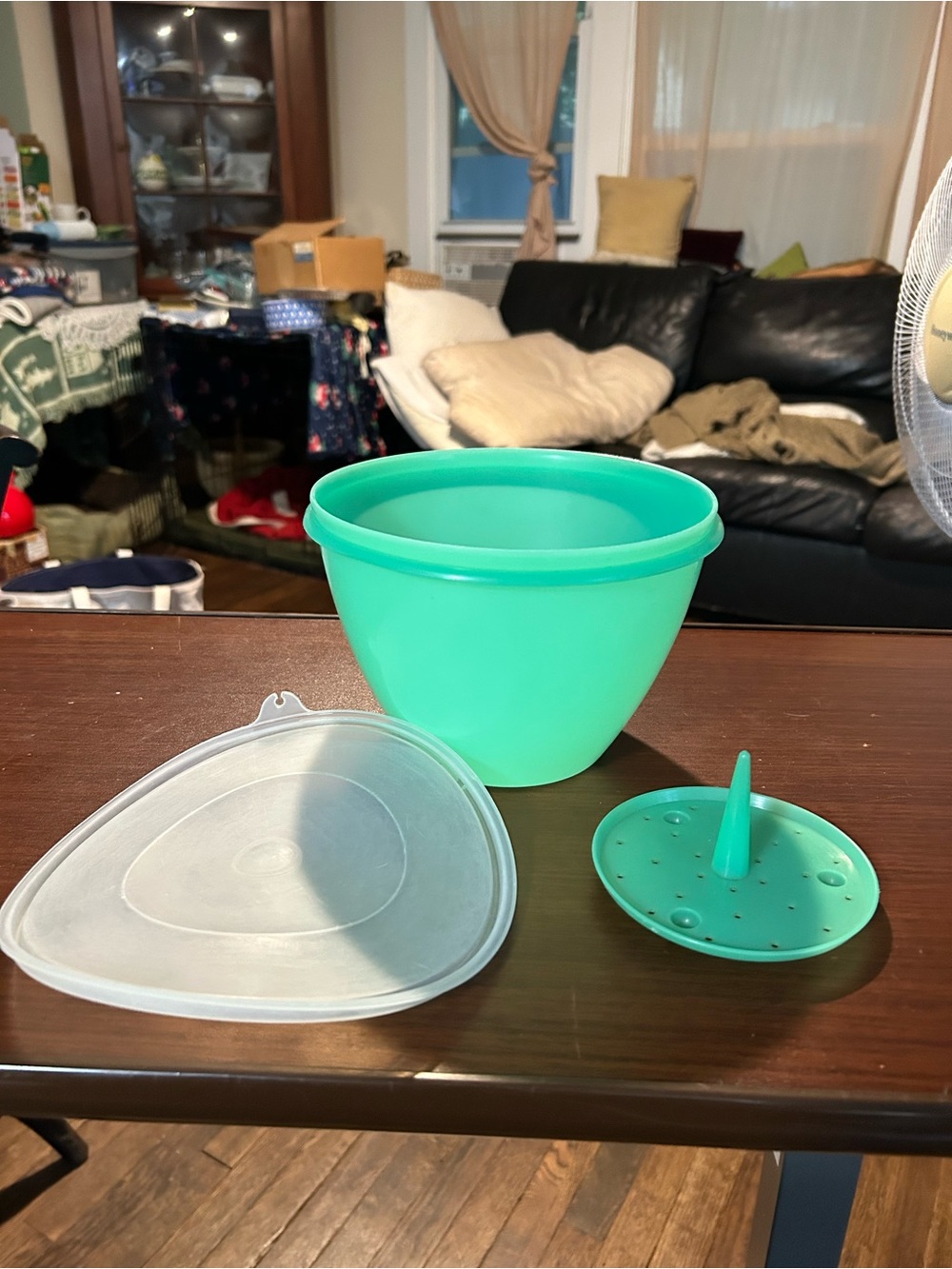 Vintage Tupperware, head of lettuce storage bowl with spike